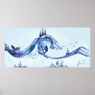 Großes Graffiti-Poster Poster