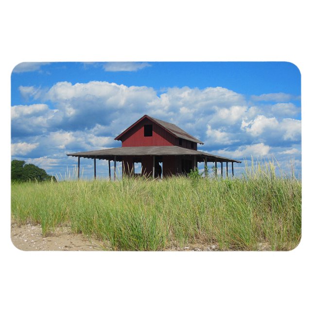 Großes Grasinselmagnet Magnet (Horizontal)