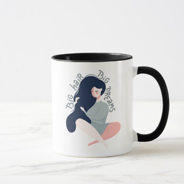 Großes Haar-große Träume Tasse (Rechts)
