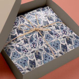 Großes, handGezeichnet Cartoon-Kopfwackelpapier Geschenkpapier