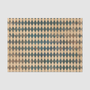 Grosses Harlequin Diamond Muster Seidenpapier