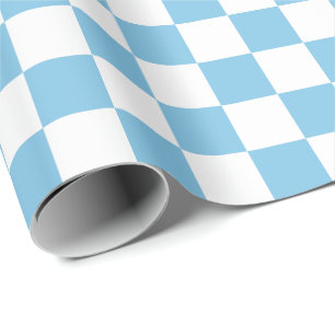 Großes hellblaues und weißes geschenkpapier