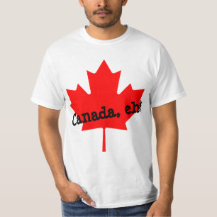 Großes hellrotes Ahornblatt Kanada, oder? T-Shirt