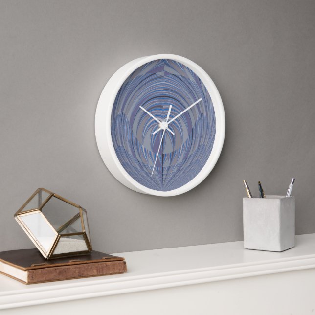 Großes Herz Nahtloses Design Uhr (Büro)