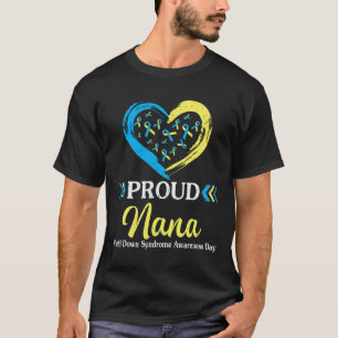 Großes Herz Stolz Nana Oma Welt Down-Syndrom A T-Shirt