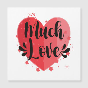 Großes Herz, viel Liebe Magnetkarte