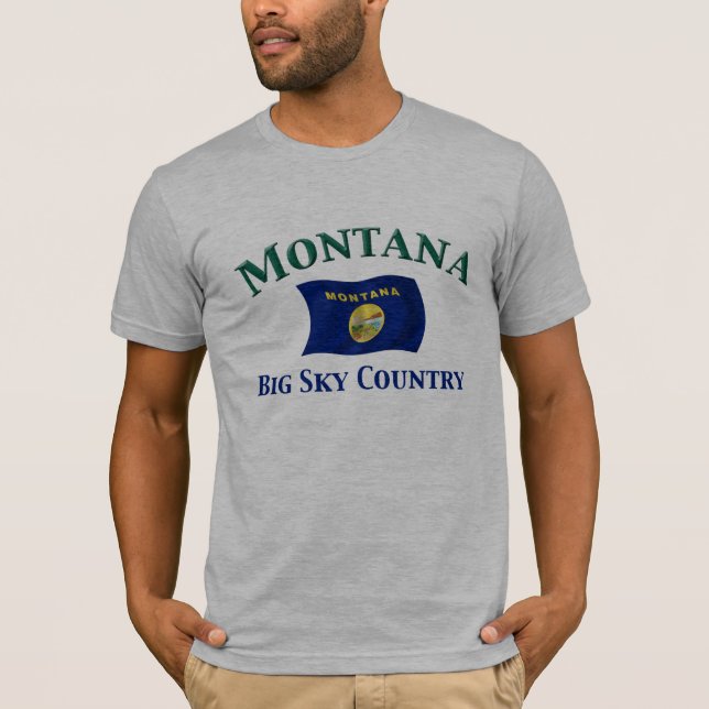 Großes Himmel-Land Montanas T-Shirt (Vorderseite)