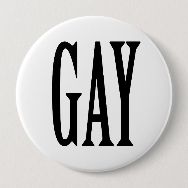 GROSSES HOMOSEXUELLES BUTTON (Vorderseite)