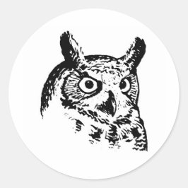 Großes Hornhaut-Logo Runder Aufkleber