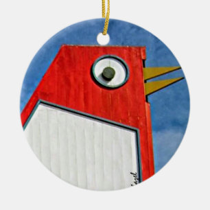 Großes Huhn, Marietta, Georgia, Weihnachten Keramikornament