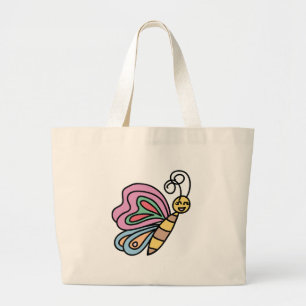 Großes inspiriertes durch Schmetterlings-Tasche Jumbo Stoffbeutel