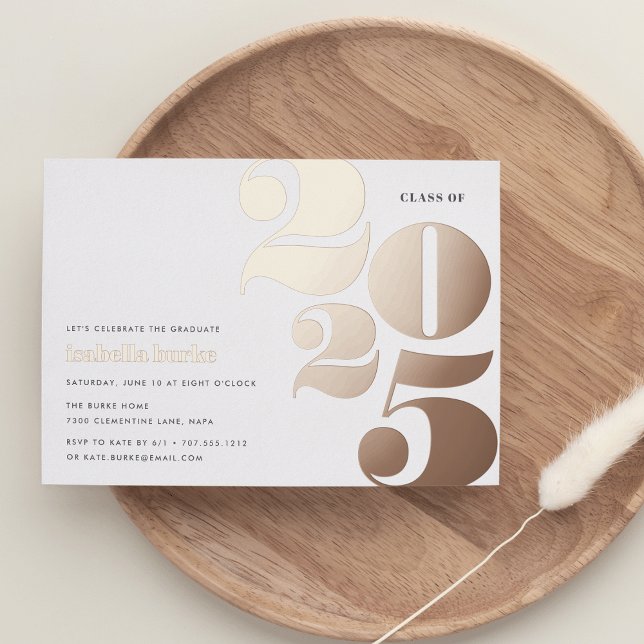 Grosses Jahr | 2023 Graduierungspartei Folieneinladung (Von Creator hochgeladen)