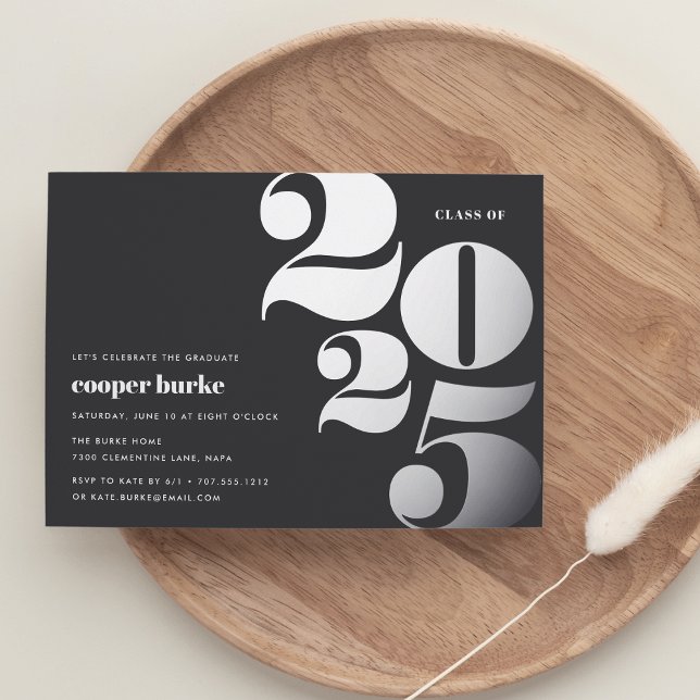 Grosses Jahr | 2023 Graduierungspartei Folieneinladung (Von Creator hochgeladen)