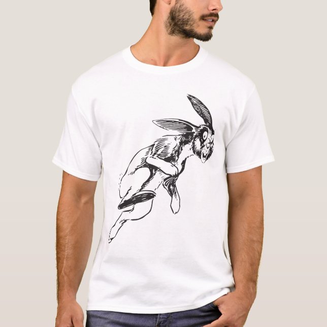 Großes Kaninchen Bunny Jack Rabbit T-Shirt (Vorderseite)