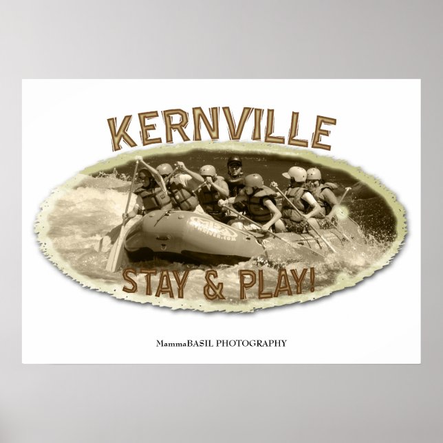Großes Kernville River Rafting Poster! Poster (Vorne)