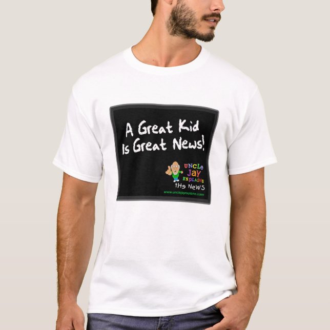 "Großes Kind ist große Nachrichten-" Shirt (Vorderseite)