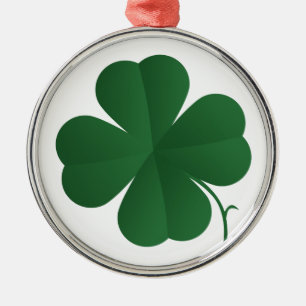 Grosses Kleeblatt Ornament Aus Metall