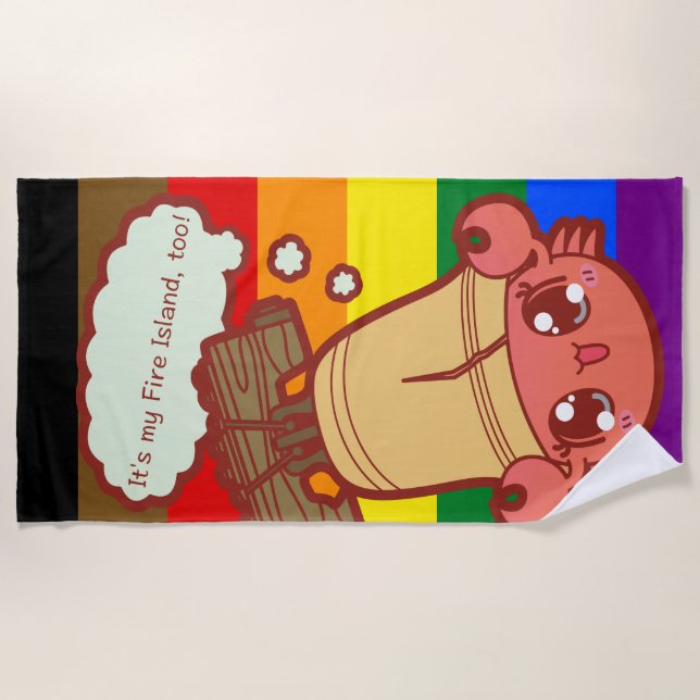 Großes Krabben-Tuch! Strandtuch (Vorderseite)