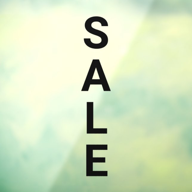 Grosses, kühnes Schwarzes Einzelhandelsgeschäft Ve Fensteraufkleber (Blatt 3)