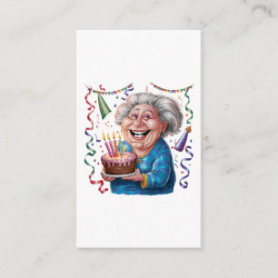 Großes Lächeln Oma Geburtstag Begleitkarte