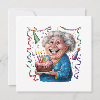Großes Lächeln Oma Geburtstag Einladung