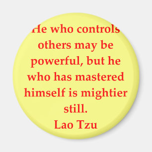 großes Lao Tzu Zitat Magnet