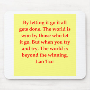 großes Lao Tzu Zitat Mousepad