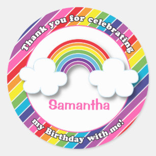 Großes letztes KinderParty danken Ihnen Runder Aufkleber