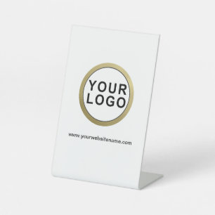 Großes Logo Beruflich Minimalistisch Sockelschild
