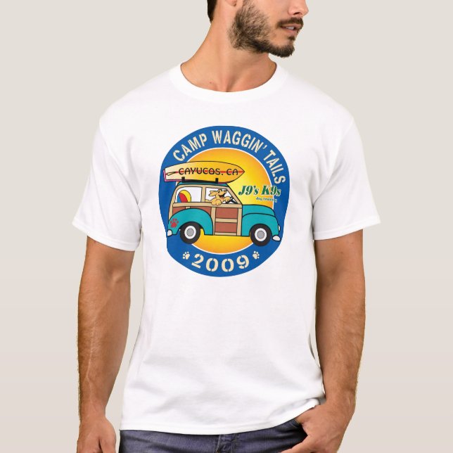 Großes Logo-Doppeltes versah Shirt mit Seiten (Vorderseite)