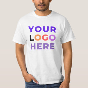 Großes Logo hier Maßgeschneidertes Werbegeschäft T-Shirt