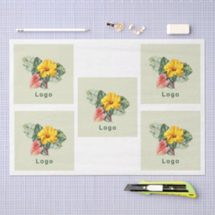 Großes Logo Vorlage Tissue-Papier Seidenpapier