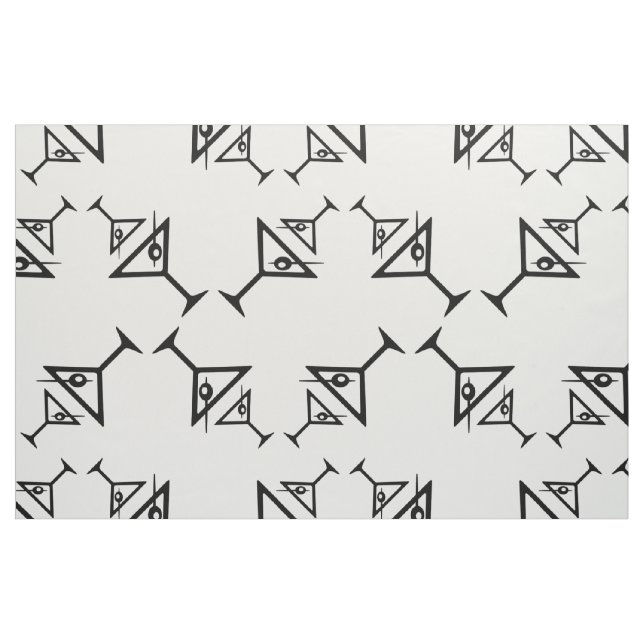 Großes Martini-Glas Retro Martini-Muster Stoff (Fat Quarter (45,7 x 55,9 cm))