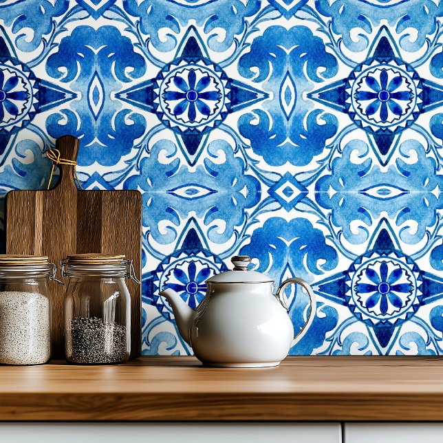 Großes mediterranes Azurblau Fliese (Von Creator hochgeladen)