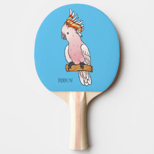 Großes Mitchell-Cockatovogel-Cartoon Tischtennis Schläger
