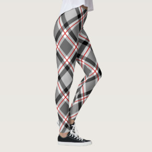 Großes modernes kariertes, schwarz, weiß, Grau u Leggings