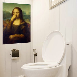 Großes Mona Lisa Badezimmer Poster