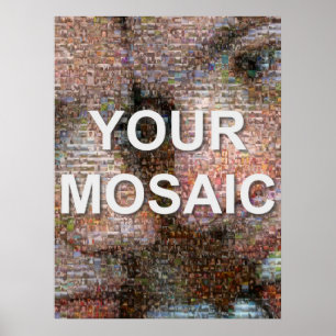 Grosses Mosaik (Portrait) Poster