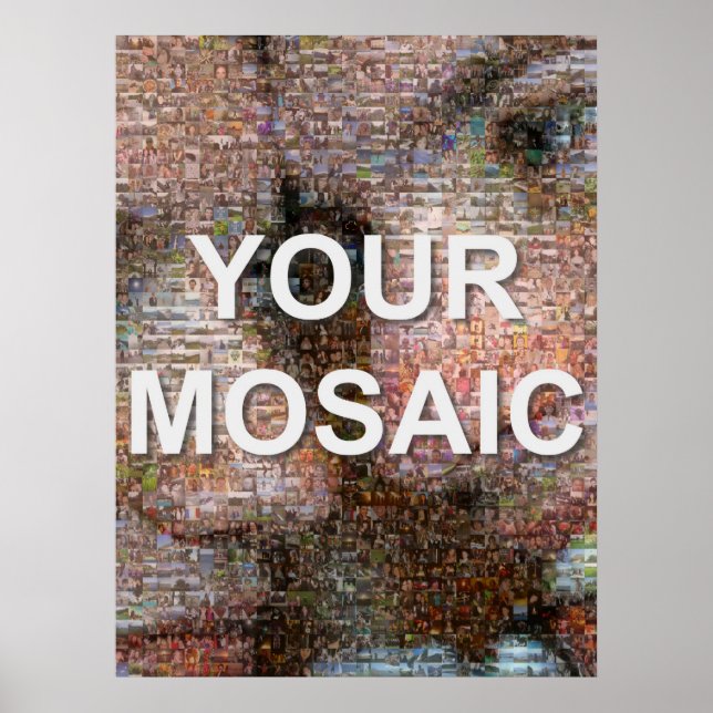 Grosses Mosaik (Portrait) Poster (Vorne)