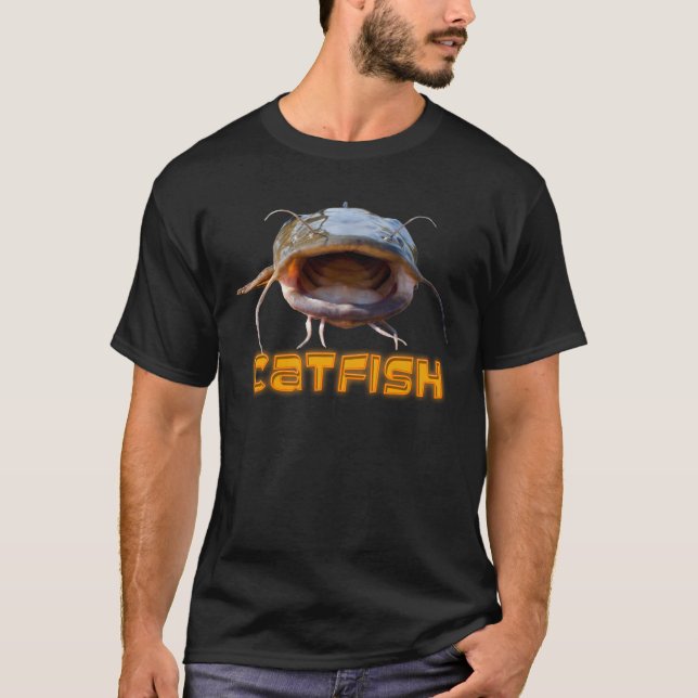 Großes Mund-Fischen T-Shirt (Vorderseite)