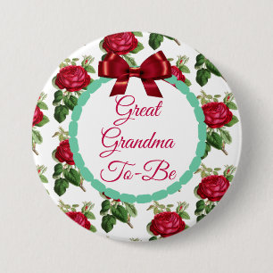 Großes Oma als Rose für das Blumenburgund Button