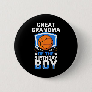 Großes Oma der Geburtstagskameradschaft Basketball Button