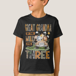 Großes Oma der Wildnis und Ameise; 3. Geburtstag T-Shirt