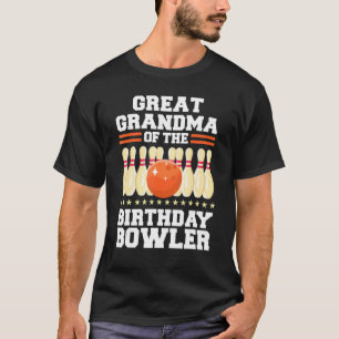 Großes Oma des Geburtstags-Bowler-Bowlings T-Shirt