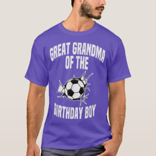 Großes Oma des Geburtstags des Boy Soccer Teams T-Shirt
