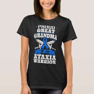 Großes Oma eines Ataxia Krieger Bewusstsein Ribbo T-Shirt