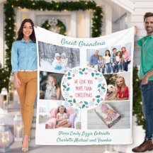 Großes Oma Foto Collage Winterwald