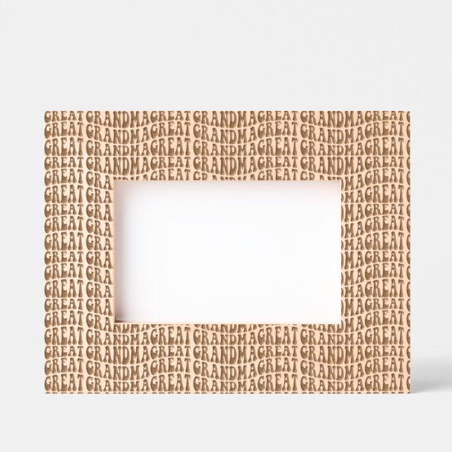 Großes Oma Geätzte Rahmen (Vorderseite)