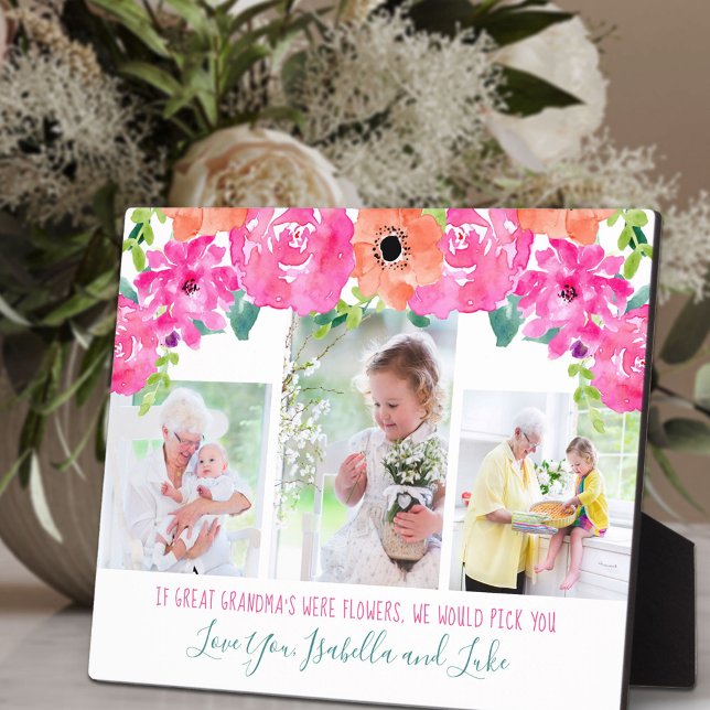 Großes Oma Gedicht 3 Foto Rosa Blüte Fotoplatte (Von Creator hochgeladen)