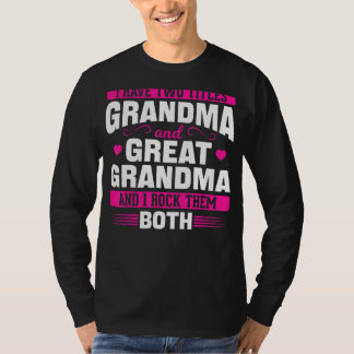 Großes Oma ich habe zwei Titeln Oma und groß T-Shirt